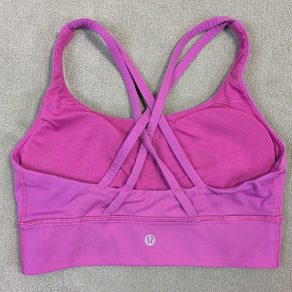 Lululemon Free To Be Bra Wild Womens 6 Pink Strappy Back Luxtreme Yoga Bra